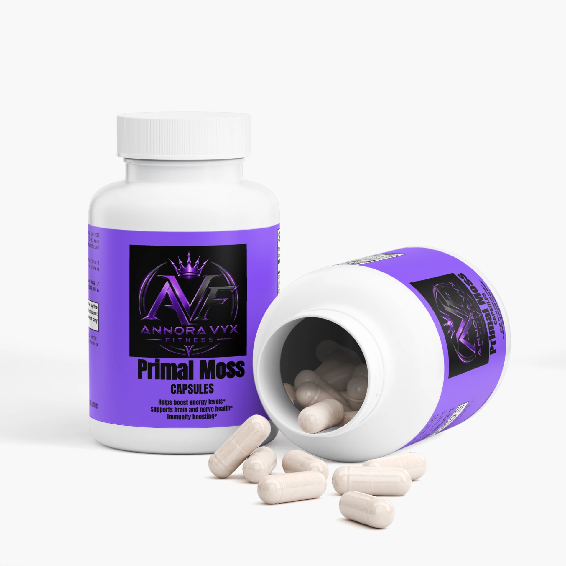 Primal Moss Capsules supplement bottle
