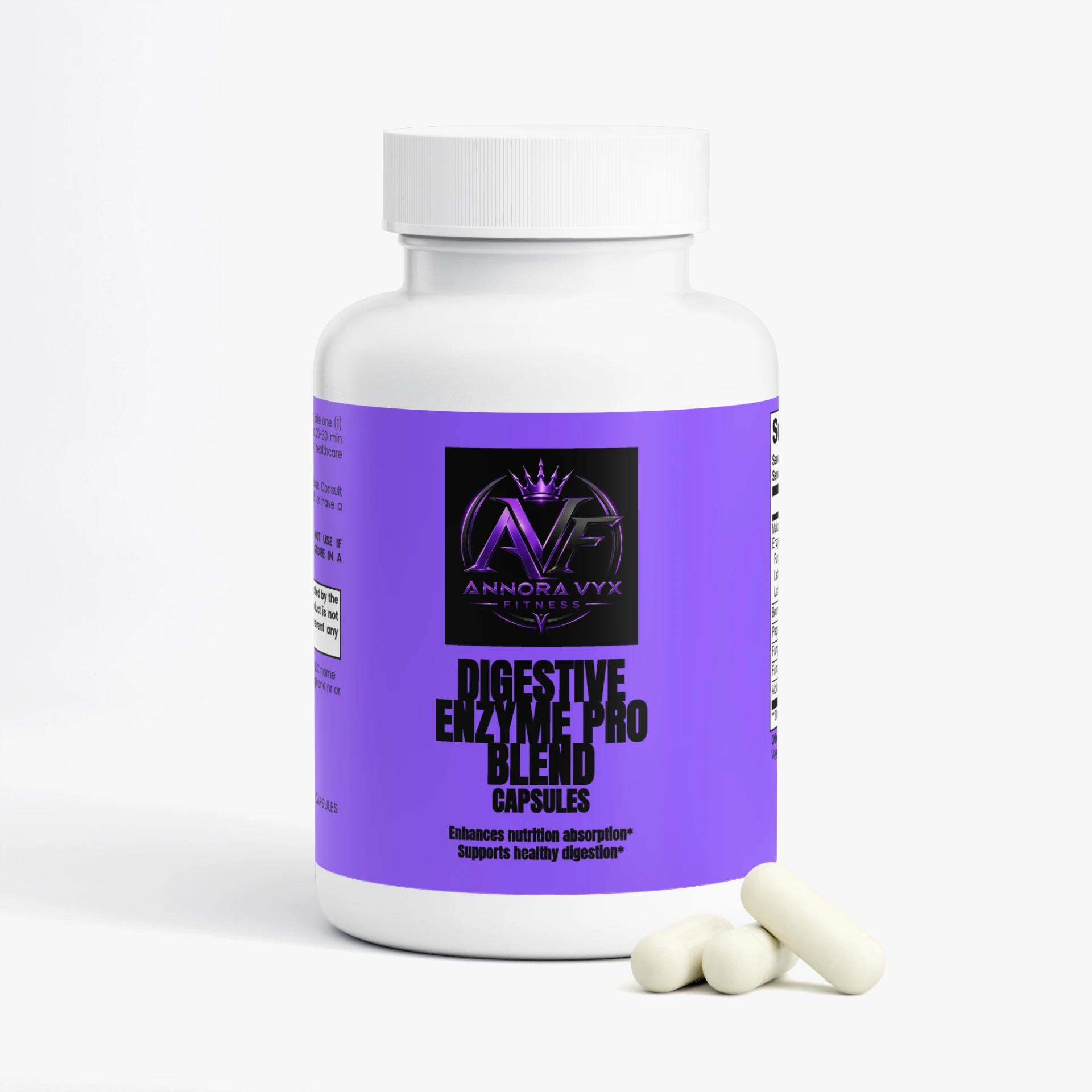 Digestive Enzyme Pro Blend Capsules supplement bottle